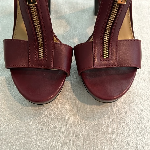 Michael Kors Women’s Leather Heels Wine Red Color Size 7.5 Like new condition - Picture 7 of 15